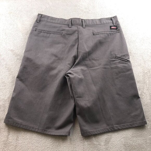 Dickies Mens Work Shorts Size 35W Chino Flaat Front Workwear Gray Classic Casual - Picture 12 of 12